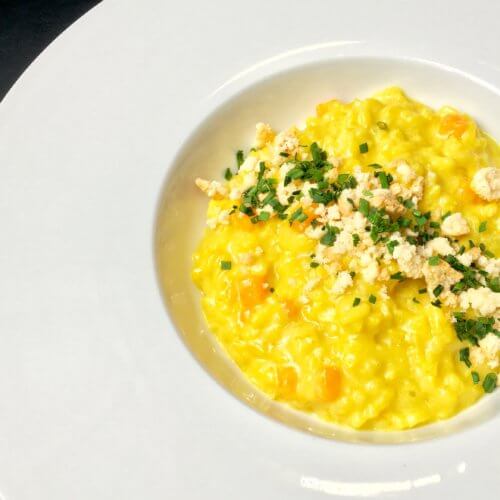 Butternut and turmeric risotto