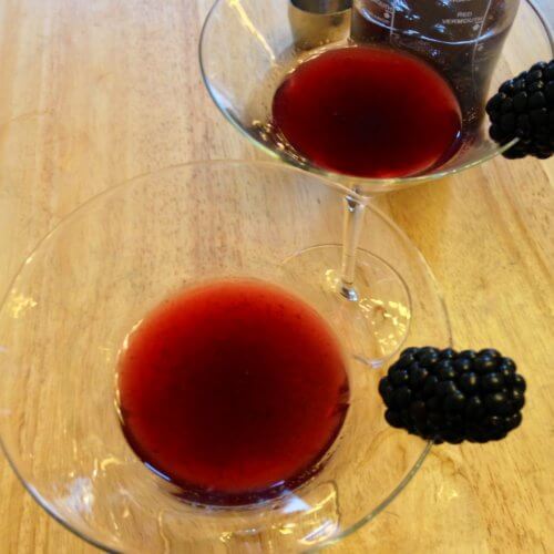 Blackberry martini