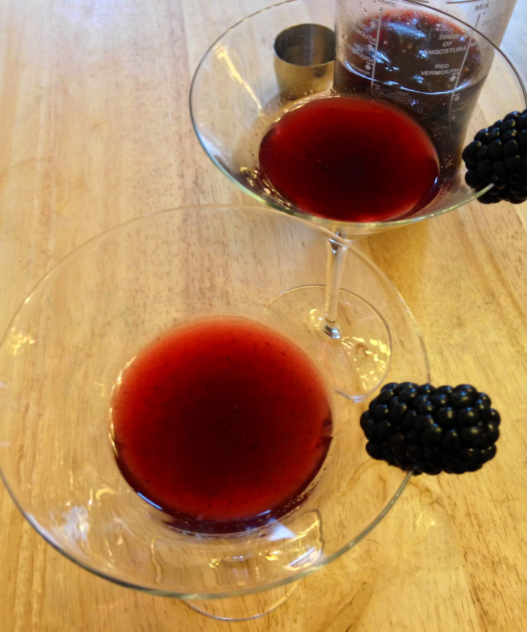 Blackberry martini