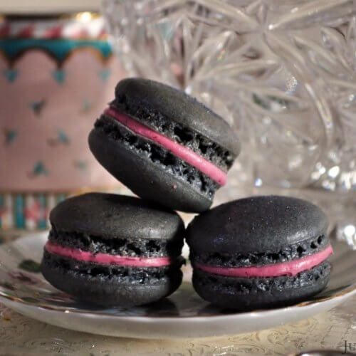 Liquorice Macarons