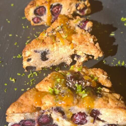 Blueberry and lemon scones