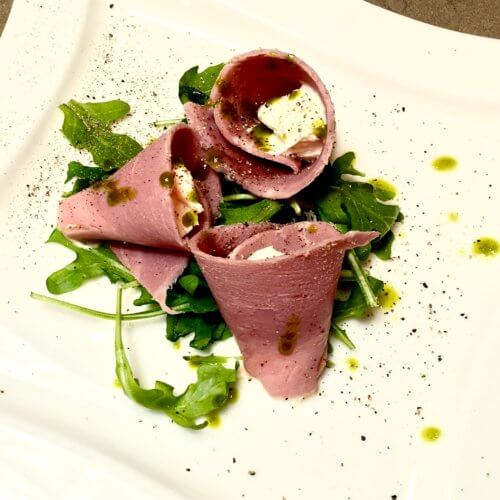 Horseradish cream filled ham