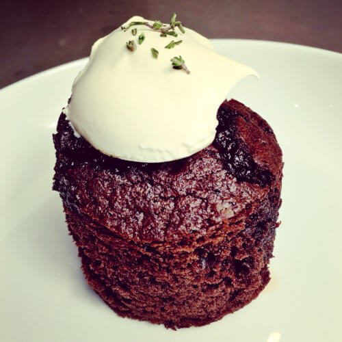 Chocolate and cherry cake