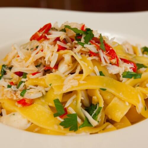 Crab tagliatelle