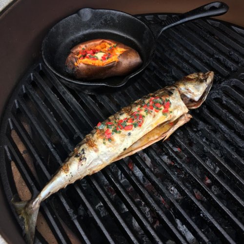 Grilled mackerel