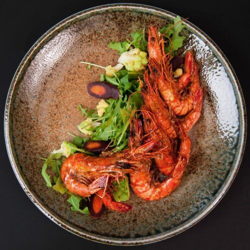 Harissa prawns