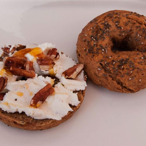 Pumpkin and coffee bagels