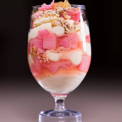 Rhubarb and Whisky Cranachan