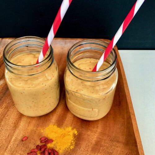 Turmeric and gojj smoothie