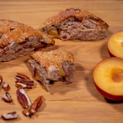 Bacon and plum scones