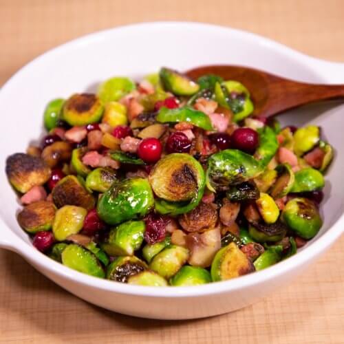 Crunchy fried brussel sprouts