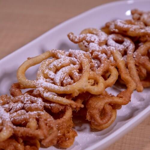 Rum funnel cakes