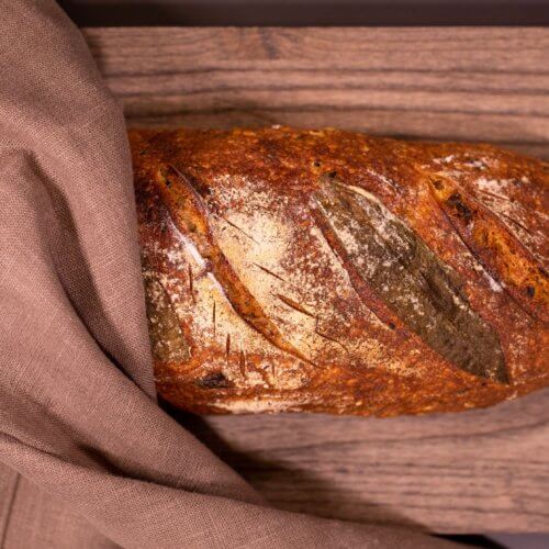 Spelt loaf with fennel and cumin