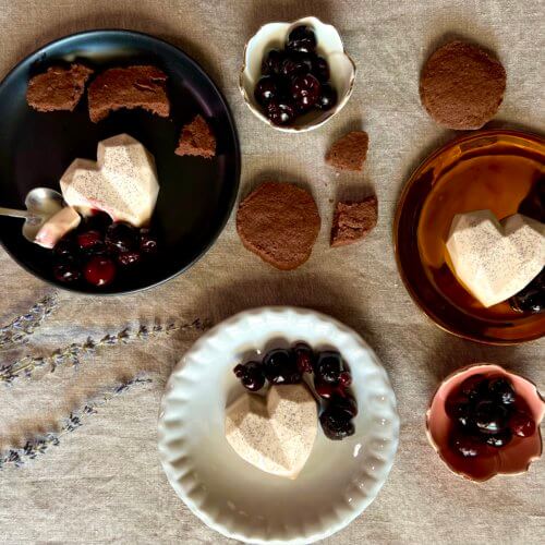 Chocolate and spelt shortbread