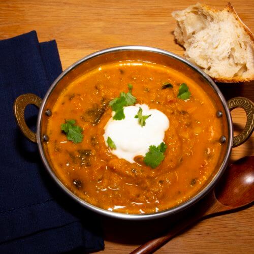 Dal and Spinach Soup