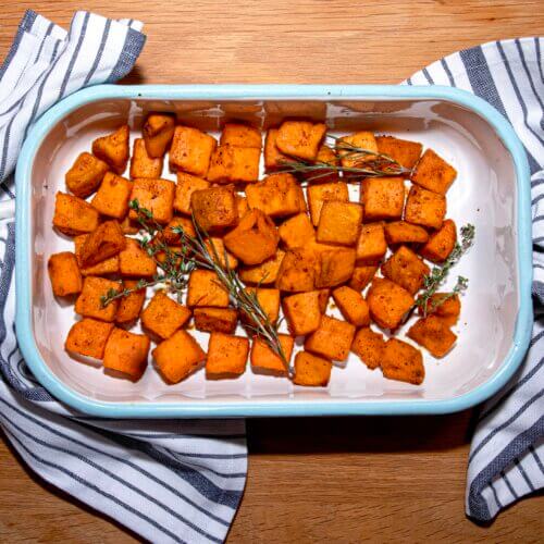 Garlic Sweet Potatoes