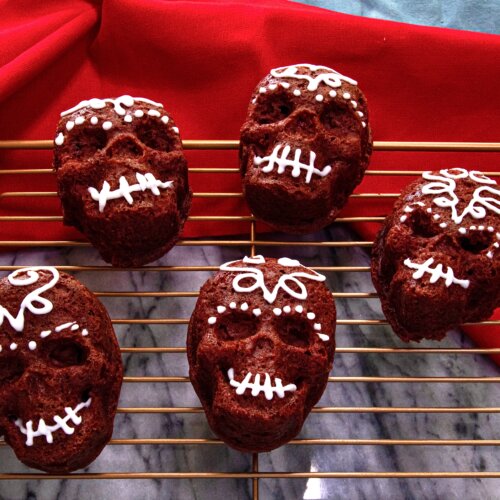 Skull Red Velvet Cakes