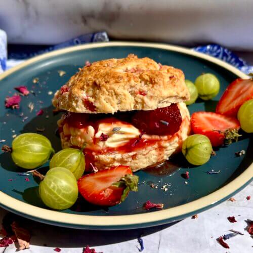 Strawberry scones